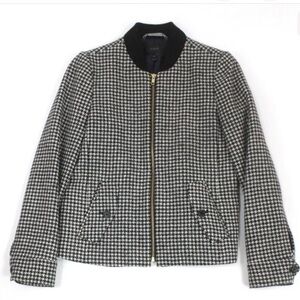 J. Crew Black and White Bomber Jacket